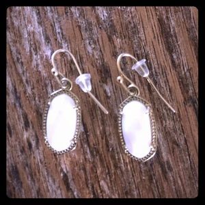Kendra Scott white earrings